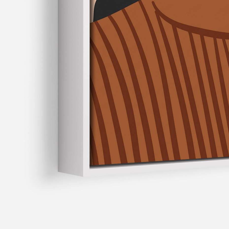 Obraz w ramie 80x120 - Kobiece Wibracje - nowoczesny plakat, styl retro - rama biała