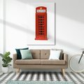 Obraz na płótnie 70x100 - Ikona Londynu - Londyn, budka