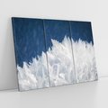 Obraz na płótnie 120x80 - Zimowa magia: Kryształki lodu - zima, kryształki