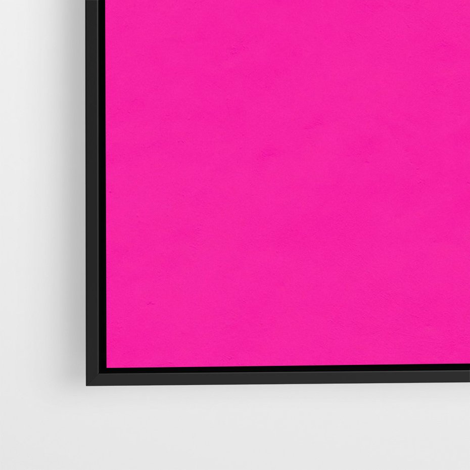 Obraz w ramie 70x100 - Retro Stylizacja - palma, liście - rama czarna