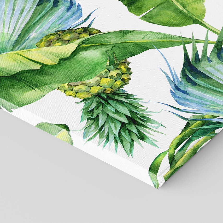 Obraz na płótnie 70x50 - Oaza Natury - liście, tropikalne