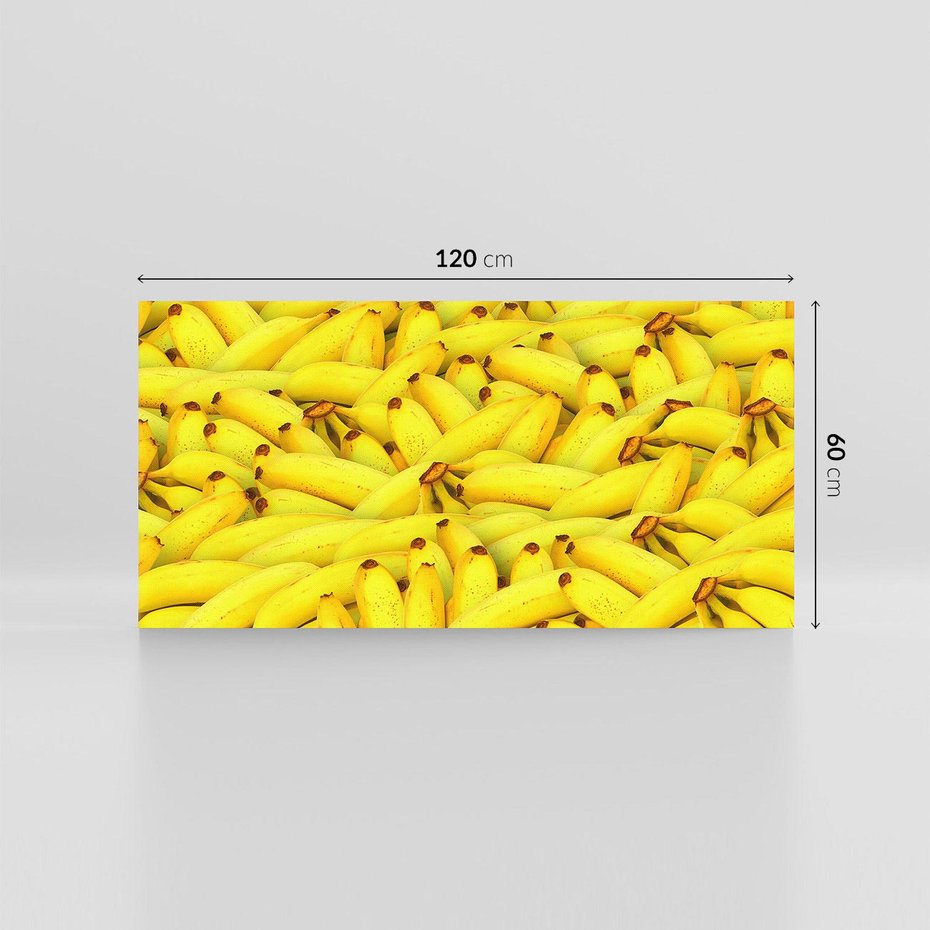 Obraz na płótnie 120x60 - Banany Owocowy Uśmiech - banany, owoce