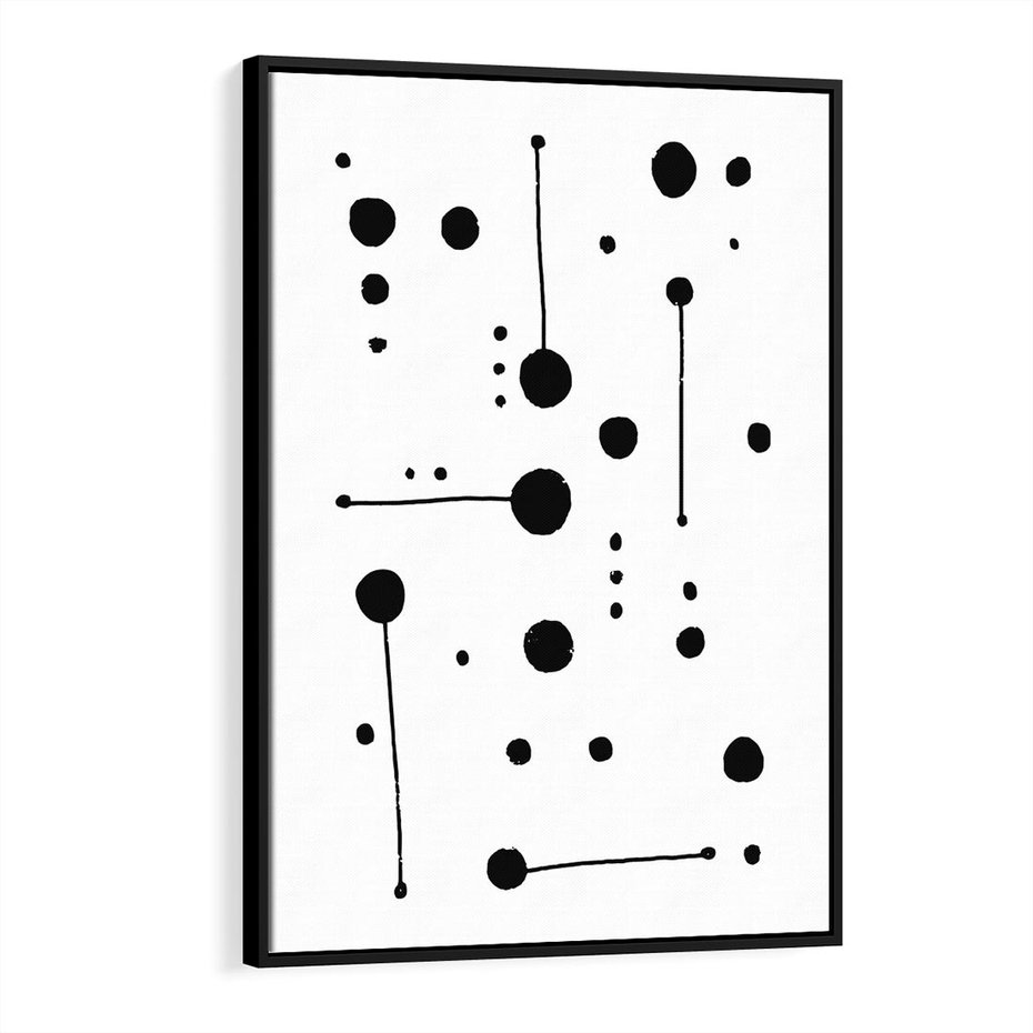 Obraz w ramie 50x70 - Złudne Odbicia - abstrakcja, minimalizm - rama czarna