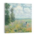 Obraz na płótnie 50x50 - Pola makowe w okolicach Argenteuil (1875), Claude Monet - Reprodukcja - reprodukcja, obraz na płótnie