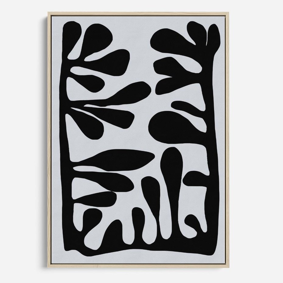 Obraz w ramie 50x70 - Taniec Kształtów - matisse, sztuka nowoczesna - rama drewno