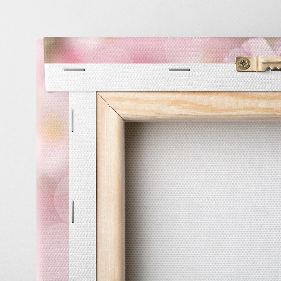 Obraz na płótnie 80x80 - Kwitnąca wiśnia: delikatność natury - kwitnąca, wiśnia