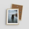 Plakat w ramie 30x40 - Mistyczna Aura - morze, mgła - rama drewno