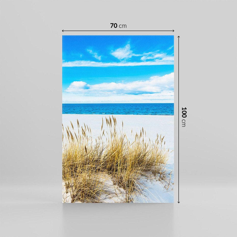 Obraz na płótnie 70x100 - Błogi Relaks - Łeba, bałtyk