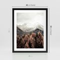Plakat w ramie 40x50 - Jesienna Przyroda - góry, jesień - rama czarna