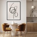 Plakat bez ramy 21x30 - Migotliwa Kreatywność - abstrakcyjne szkicowane linie, minimalizm