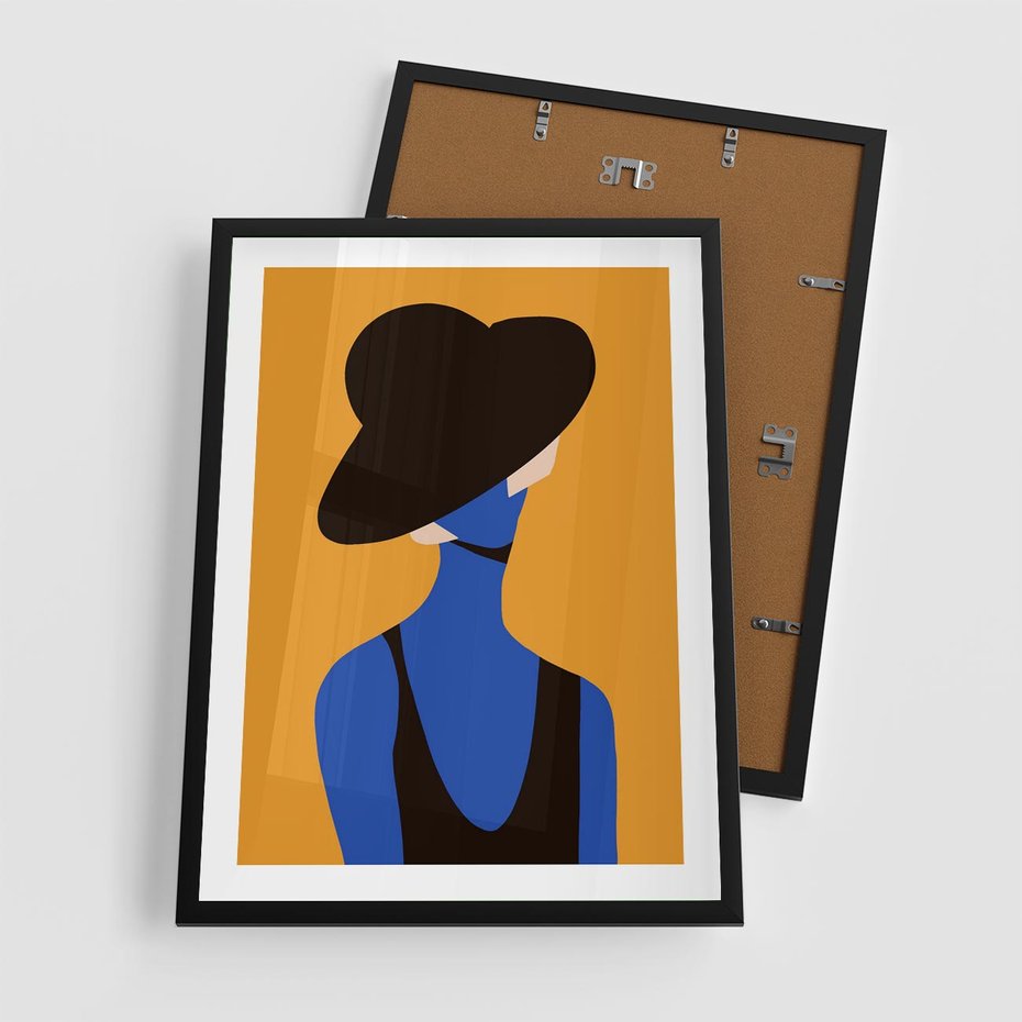 Plakat w ramie 50x70 - Zaklęte Zniknięcie - sztuka nowoczesna, plakat - rama czarna