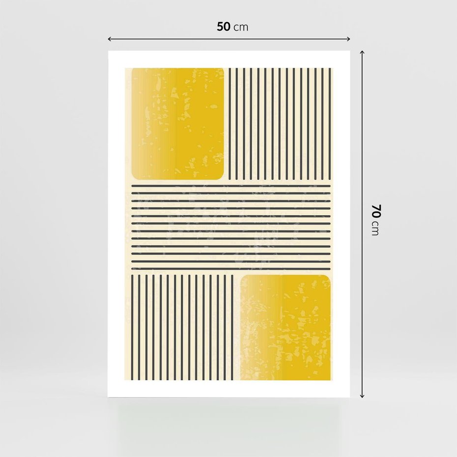 Plakat bez ramy 50x70 - Geometria w Ruchu - geometria, proste linie