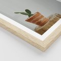 Plakat w ramie 30x40 - Kaktus w Doniczce - minimalizm, kaktur w doniczce - rama drewno