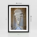 Plakat w ramie 30x40 - Kolumny Czasu - architektura, kolumny - rama czarna