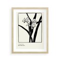 Plakat w ramie 40x50 - Symfonia kwiatowej ekspresji - kwiat, grafika - rama drewno