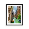 Plakat w ramie 30x40 - Wenecja: romantyczne miasto wodnych dróg - Wenecja, Włochy - rama czarna
