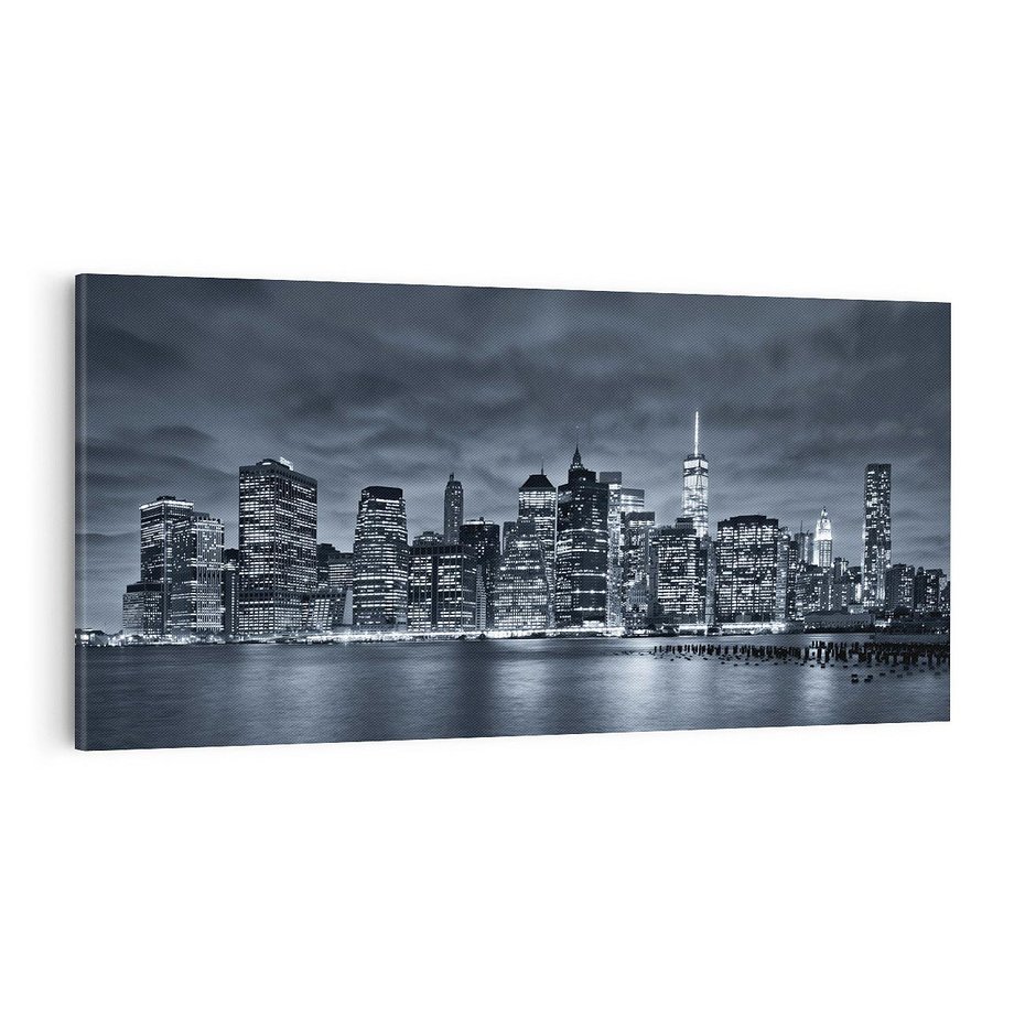 Obraz na płótnie 100x50 - Miejskie Migawki - noc, NY