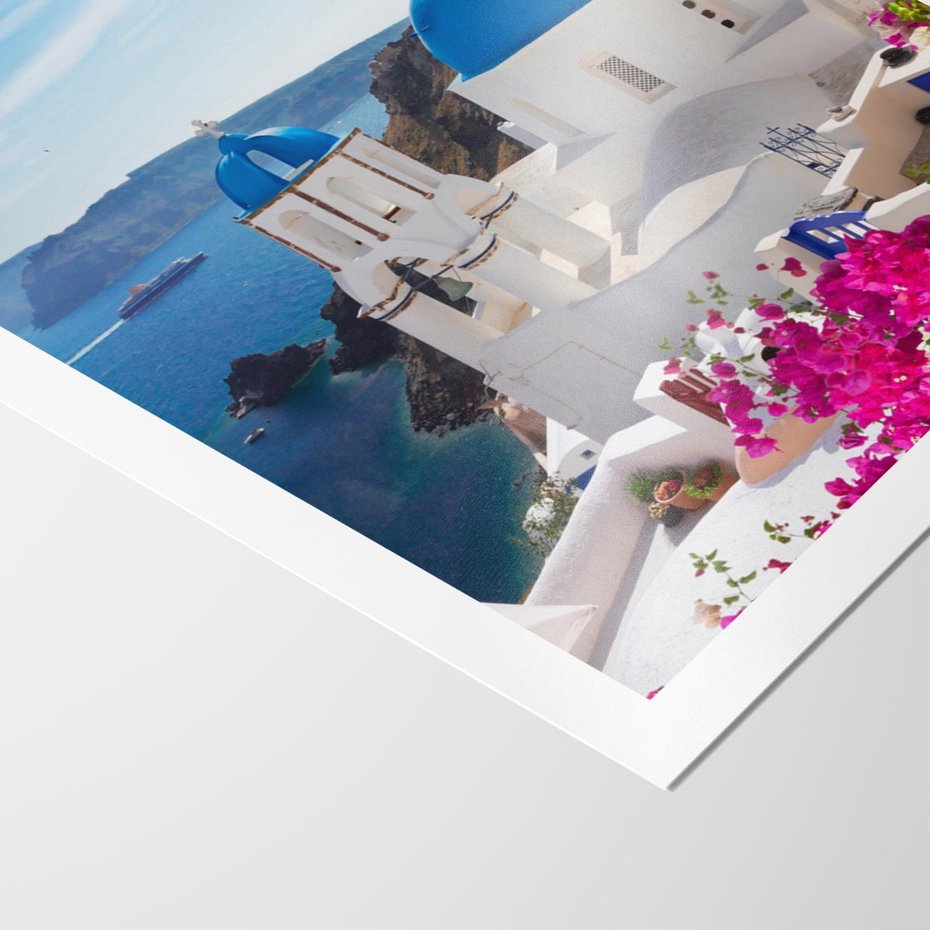 Plakat bez ramy 40x50 - Perspektywa na Santorini - Santorini, perspektywa