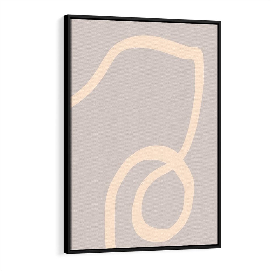 Obraz w ramie 70x100 - Wystylizowana Rewolucja - minimalistyczny obraz, nowoczesny - rama czarna