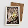 Plakat w ramie 50x70 - Oliwki w restauracji - oliwa, oliwki - rama drewno
