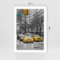 Plakat bez ramy 21x30 - Taksówki w Nowym Jorku - taksówki, Nowy Jork
