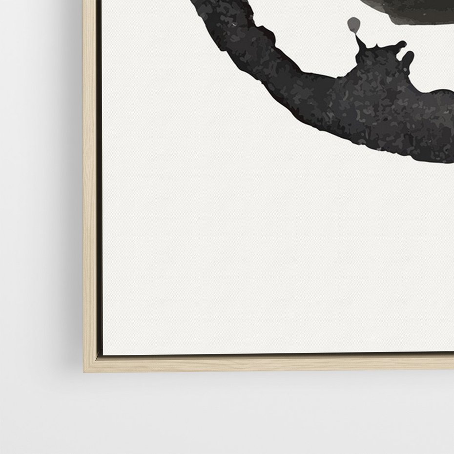 Obraz w ramie 70x100 - Harmonijne Emocje - abstrakcyjne plamy okręgi, akwarelowe - rama drewno