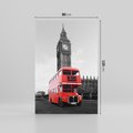 Obraz na płótnie 80x120 - Autobusy w tętniącym życiem Londynie - Londyn, autobus