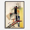 Obraz w ramie 50x70 - Kolorowe Wnętrza Inspiracji - abstrakcyjny obraz, jak kandinsky - rama czarna