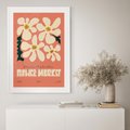 Plakat bez ramy 30x40 - Szkicowane Kolorowe Uczucia - kwiatowa kompozycja, minimalizm