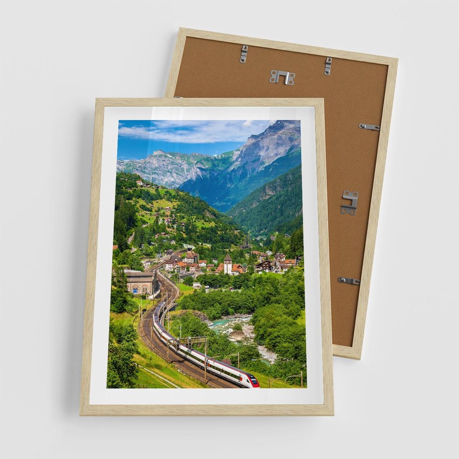 Plakat w ramie 50x70 - Magiczne Horyzonty - pejzaż, perspektywa - rama drewno