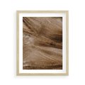 Plakat w ramie 40x50 - Pampasowy Brąz - suche trawy, trawa pampasowa - rama drewno