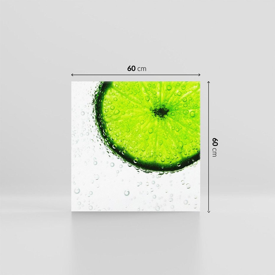 Obraz na płótnie 60x60 - Świeżość i kwasowość limonki - limnka, owoce