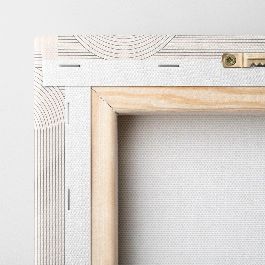 Obraz na płótnie 100x50 - Geometryczna Elegancja Mid Century - mid century, minimalizm