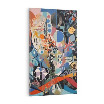 Obraz na płótnie 80x120 - Kolory Pasteli - abstrakcja, olej na płótnie