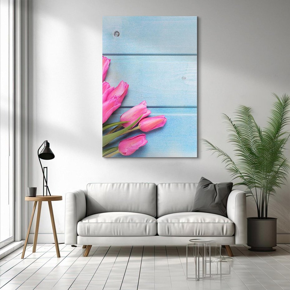 Obraz na płótnie 80x120 - Piękno w pełnym rozkwicie - kwiaty, tulipany