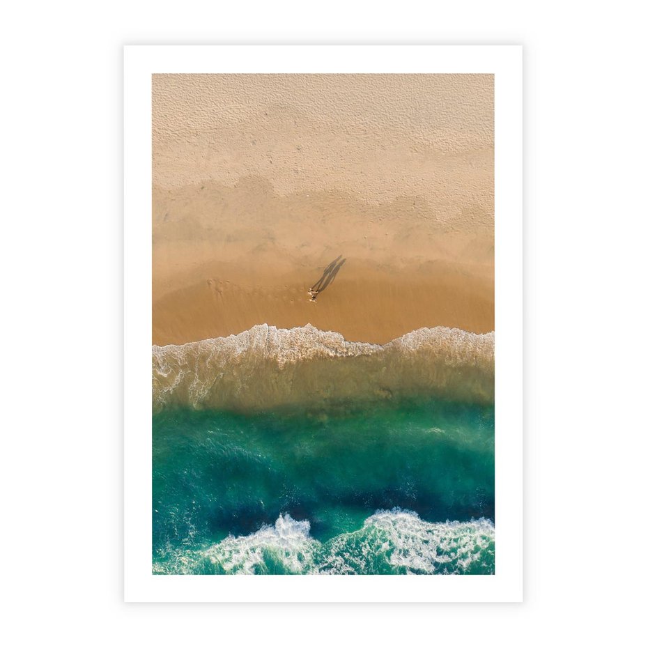 Plakat bez ramy 30x40 - Nadbrzeżna Harmonia - plaża, morze