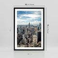 Plakat w ramie 50x70 - Duch Nowego Jorku - Manhattan, Nowy Jork - rama czarna