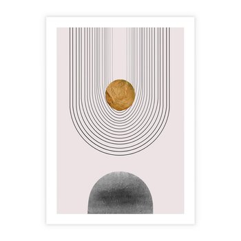 Plakat bez ramy 50x70 - Geometryczny Blask - nowoczesna grafika, geometria