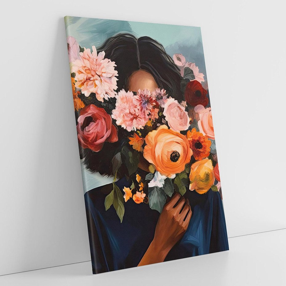 Obraz na płótnie 70x100 - Ukryte Emocje - obraz, akwarela