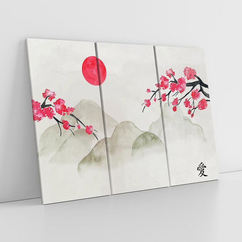 Obraz na płótnie 120x80 - Harmonia Japandi - styl japandi, japonia