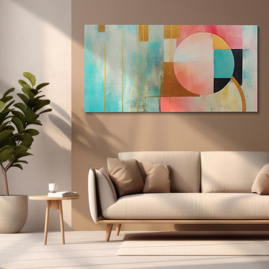 Obraz na płótnie 120x60 - Abstrakcyjny Bałagan - abstrakcja, obraz olejny