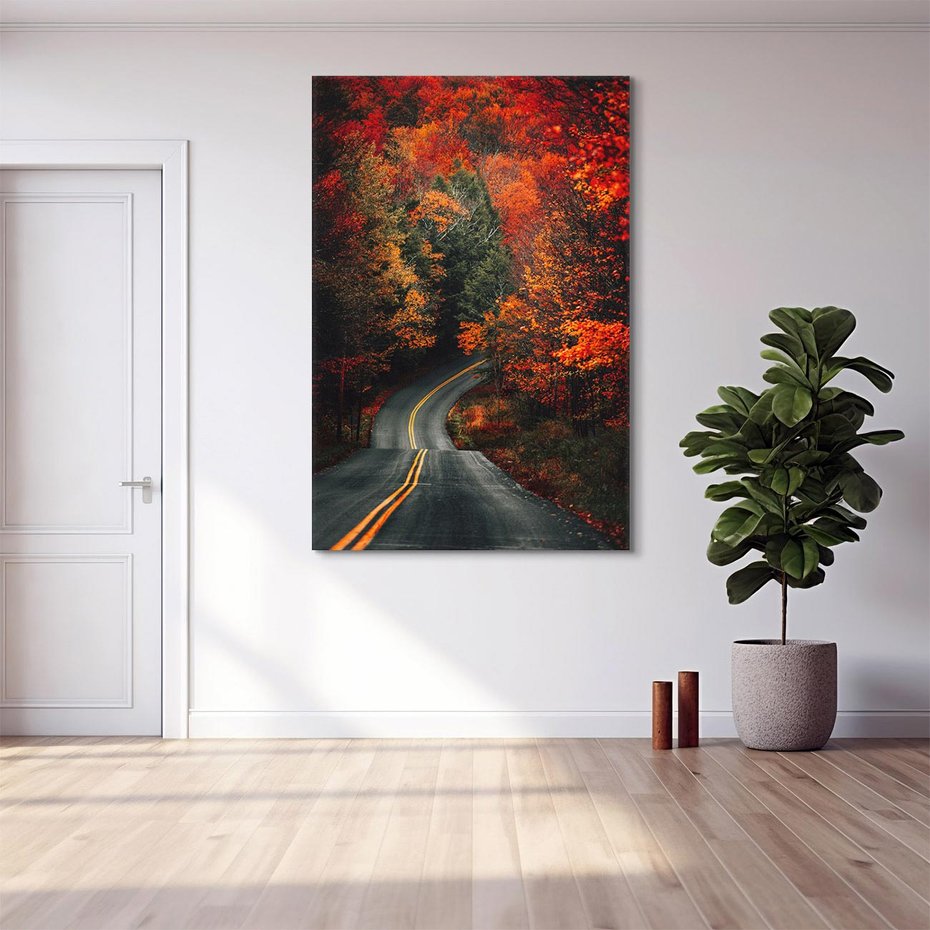 Obraz na płótnie 70x100 - Jesienne Podróżowanie - fotografia, jesień