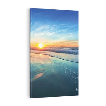 Obraz na płótnie 50x70 - spotkanie przy horyzoncie - morze, plaża