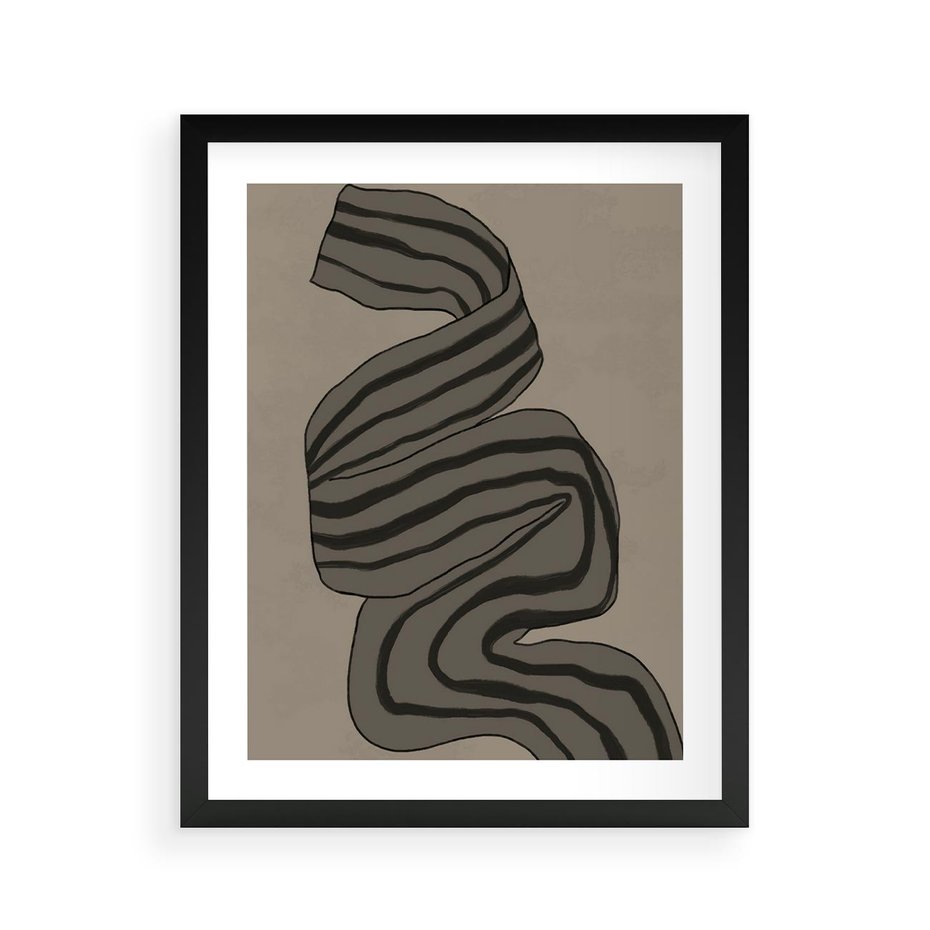 Plakat w ramie 40x50 - Niezwykłe Przesilenia - nowoczesna geometryczna sztuka, loftowe wnętrze - rama czarna