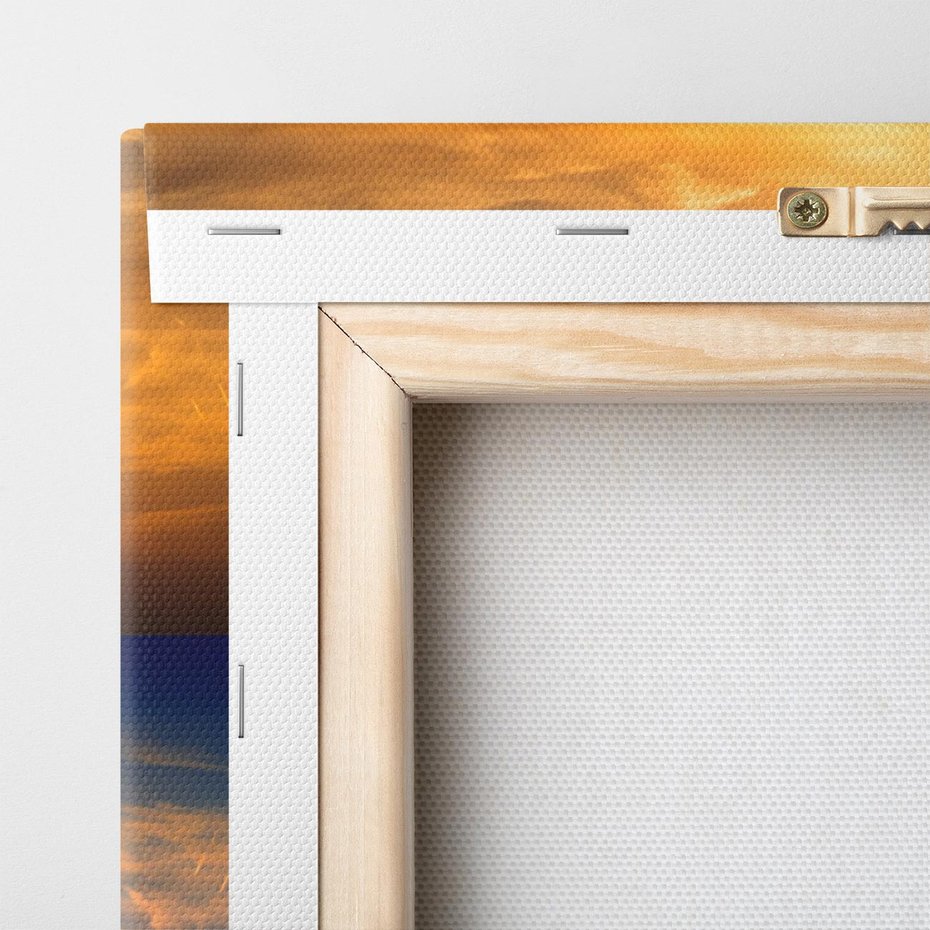 Obraz na płótnie 120x80 - Zachód słońca nad oceanem - zachód słońca,