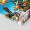 Obraz na płótnie 50x70 - Podwodna rafa koralowa: kolorowy oceanowy świat - rafa, koralowa