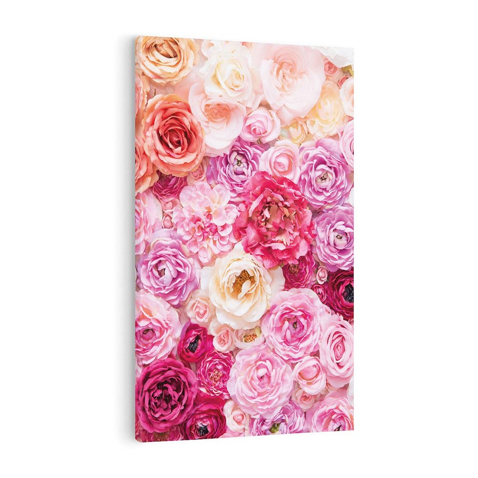 Obraz na płótnie 70x100 - Róże w pełnym rozkwicie - róże, kwiaty