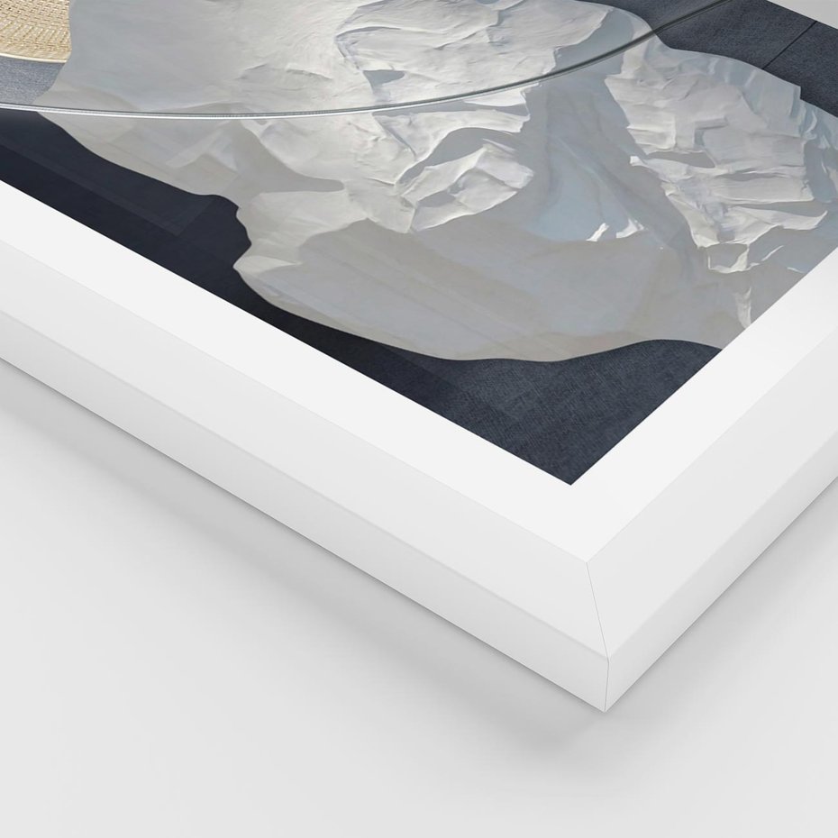 Plakat w ramie 30x40 - Wyraz Twojej Wyjątkowości - sztuka, nowoczesna - rama biała