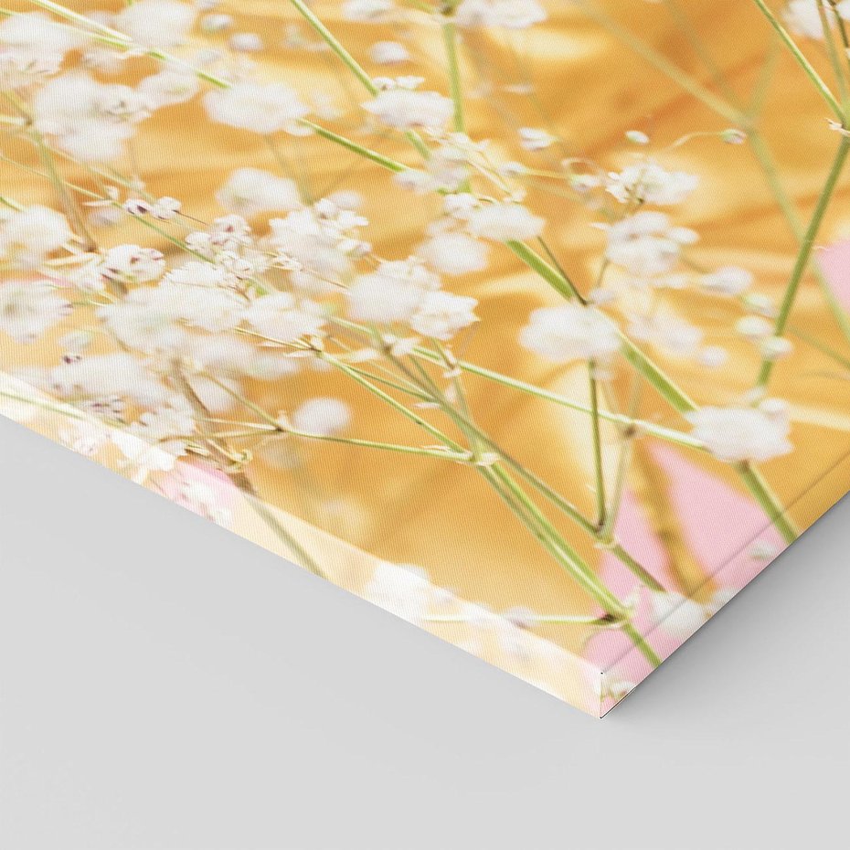 Obraz na płótnie 70x50 - : Elegancja w Złocie - złote, liście