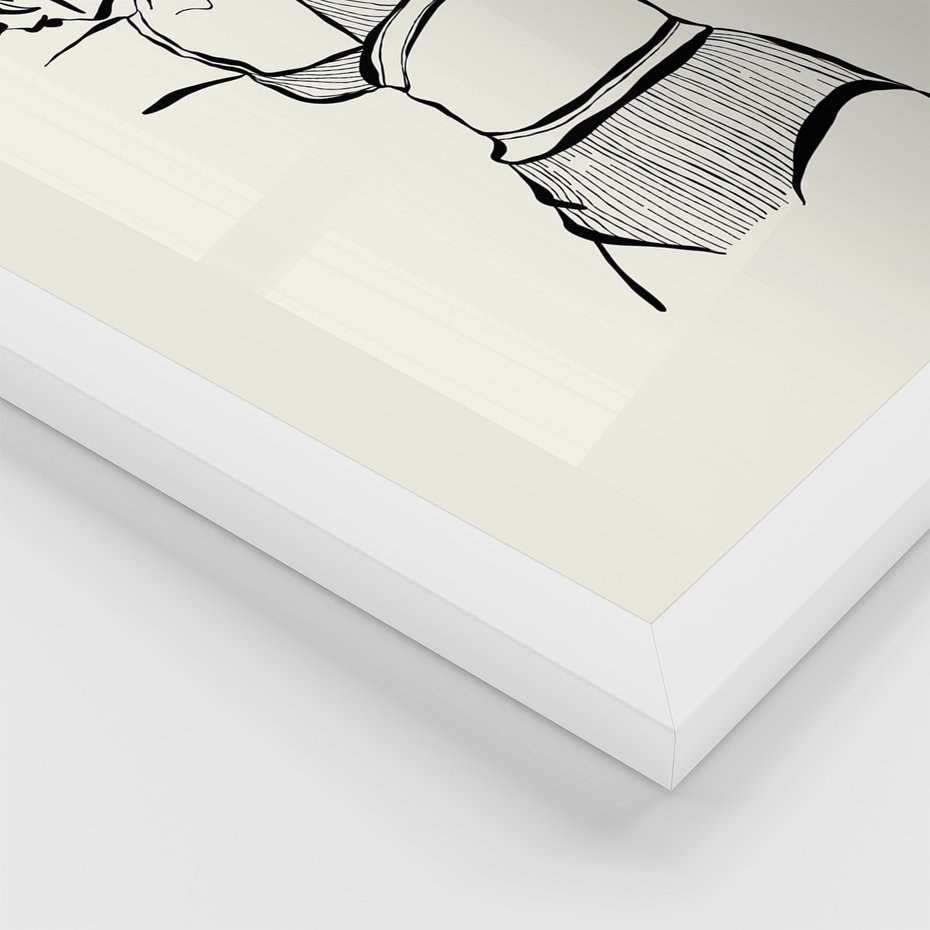 Zestaw obrazy w ramie 40x50 galeria - Kobiece, plakaty, bielizna, garderoba - rama biała